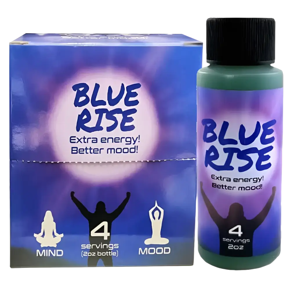 2oz Blue Rise Red Dawn Formula Original Party Drink 6 Bottles - Dietary Supplement