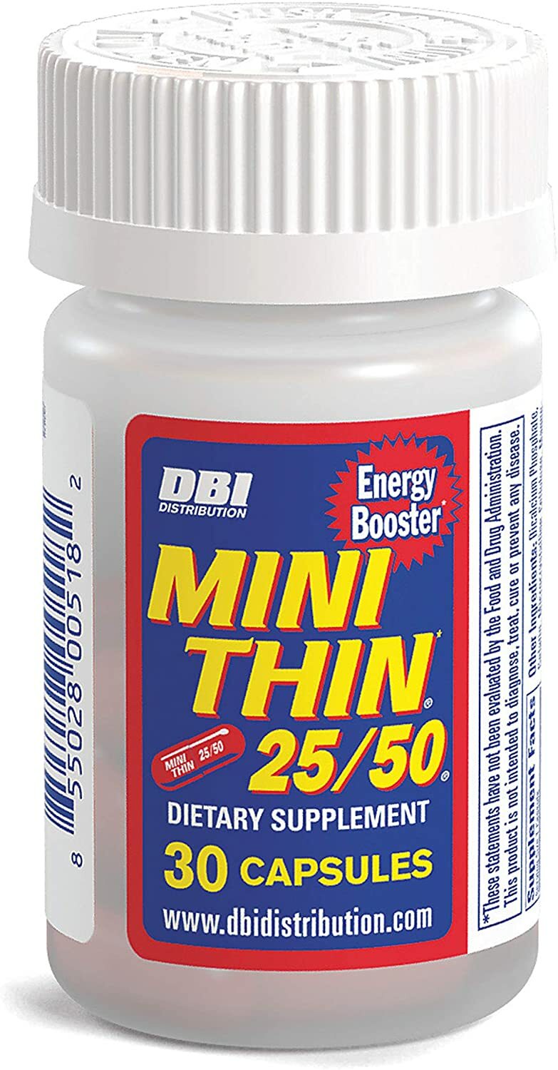 Mini Thin Energy Booster 25/50 – 30 Count Capsules (4 Pack) - Maxen supplements