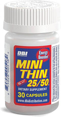 Mini Thin Energy Booster 25/50 – 30 Count Capsules (4 Pack) - Maxen supplements