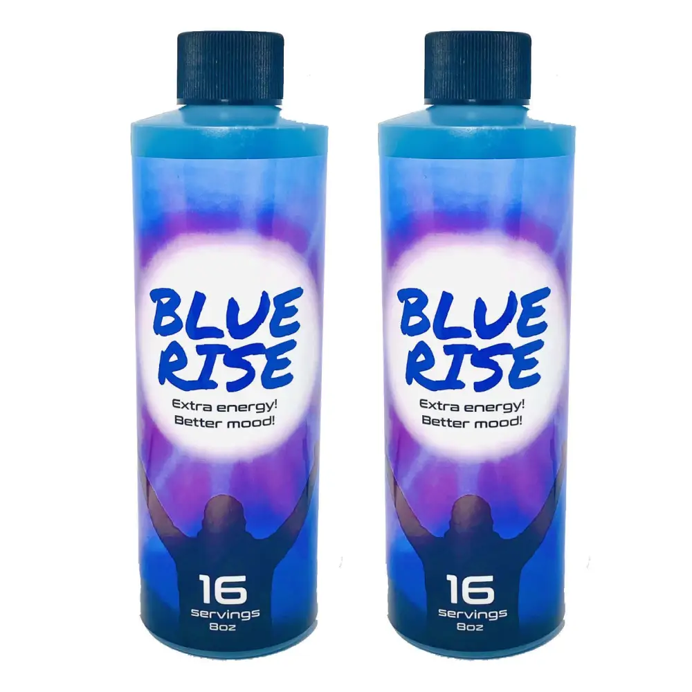 8oz Blue Rise Red Dawn Formula Party Drink Liquid Blue 16 Serving 3 BOTTLES - Dietary Supplement