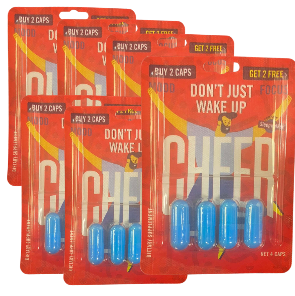 Cheer Up Sleepwalker Brain Boost Capsules – 6 Pack (4 Capsules Each)