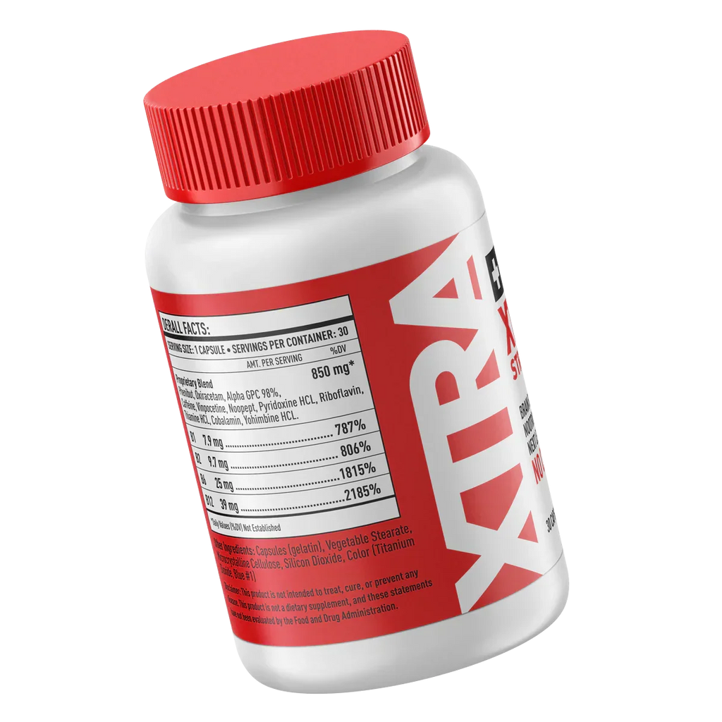 Derall Xtra Strength Brain Boosting NooTropics Next Level Focus 30 Count NO CRASH