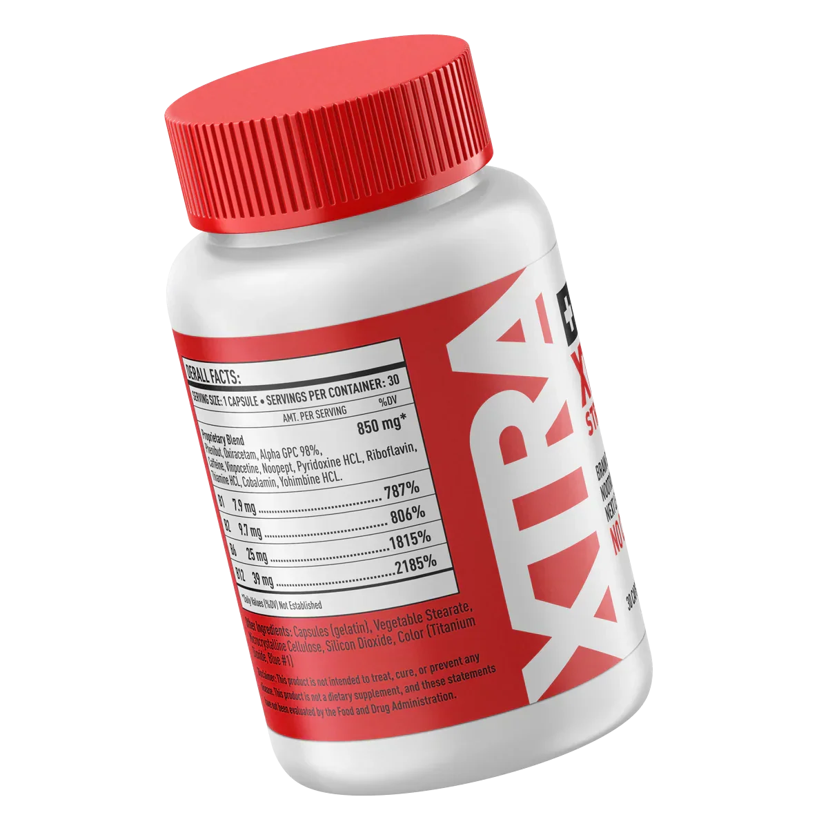 Derall Xtra Strength Brain Boosting NooTropics Next Level Focus 30 Count NO CRASH