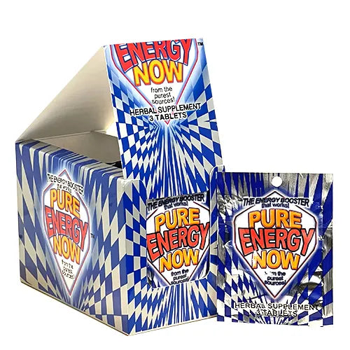 Pure Energy Now – Herbal Energy Booster Tablets | Natural Focus 2 BOXES OF 24 PACKS EACH