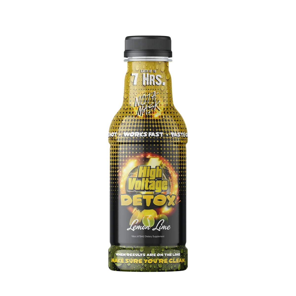 High Voltage Detox Drink 16oz – Lemon Lime Cleanse Boost