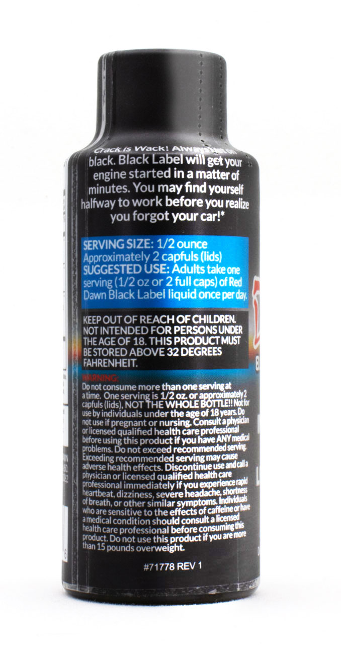 Black Label supplement bottle - Maxen Supplements
