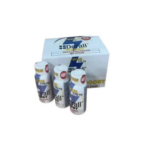 Derall Nootropic Brain-Booster Shots 2oz 775mg Box - Dietary Supplement