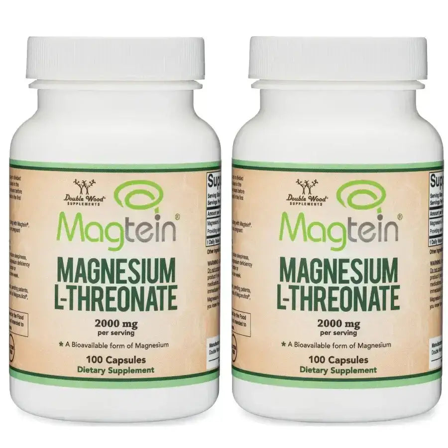 Magnesium L-Threonate (Magtein®) 2000mg High Absorption – 100 Capsules - Dietary Supplement