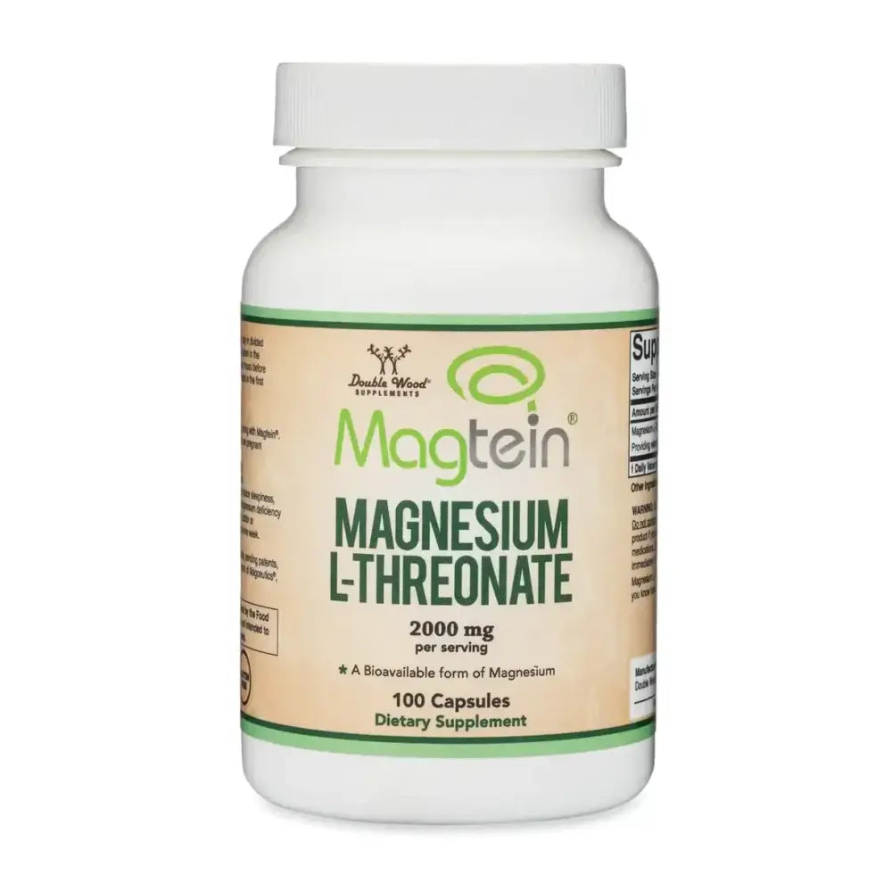 Magnesium L-Threonate (Magtein®) 2000mg High Absorption – 100 Capsules - Dietary Supplement