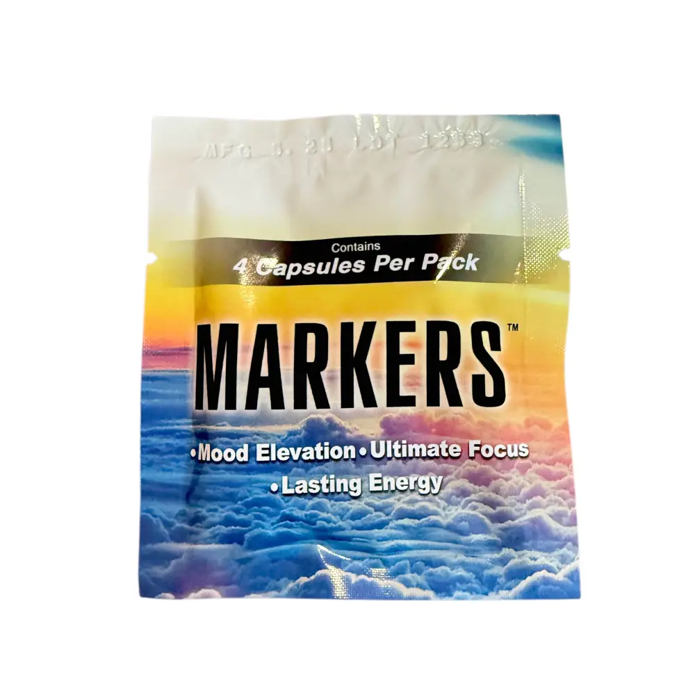 Markers ’Leave Yours’ – Mood Focus & Energy Capsules (12 Pack) - Dietary Supplement