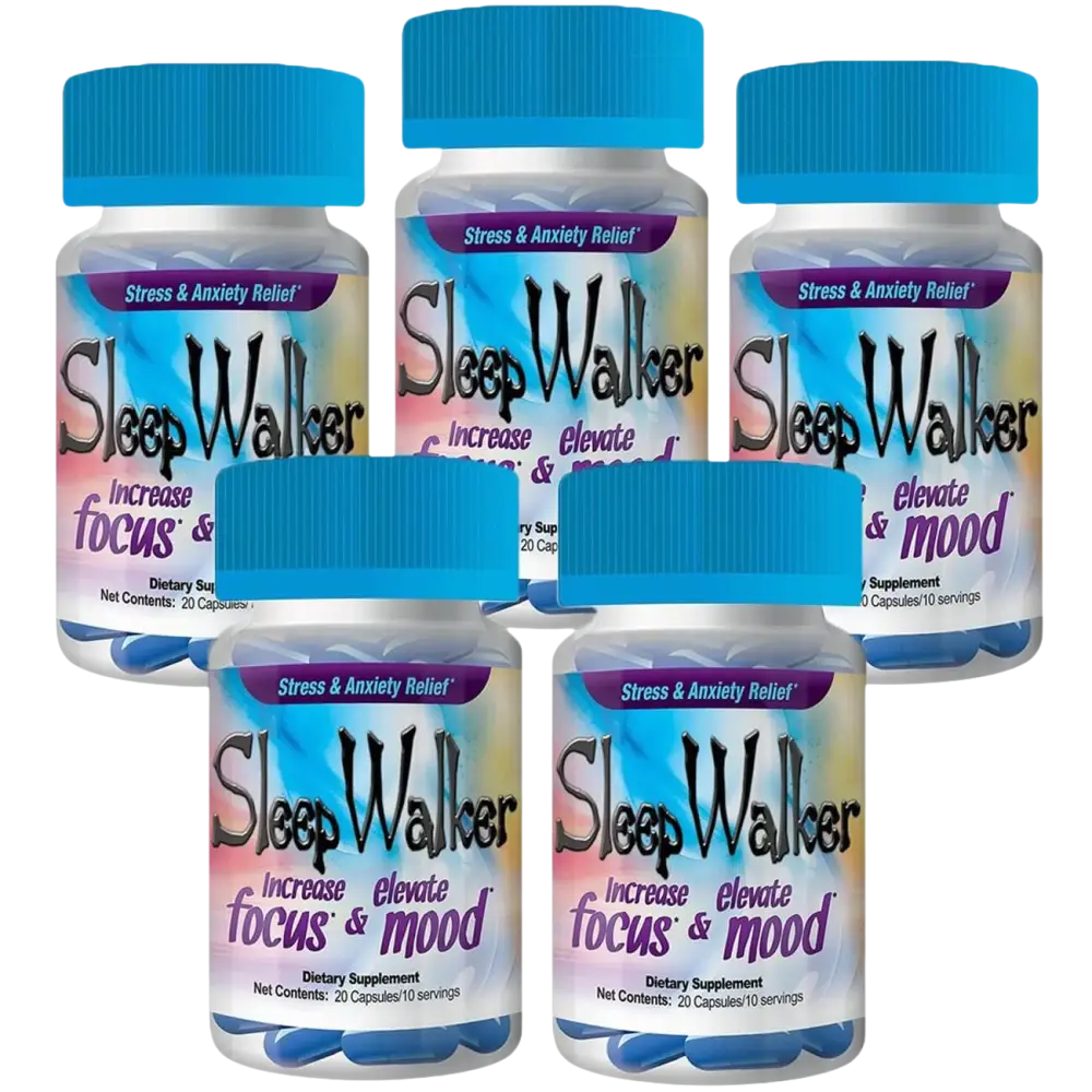 Red Dawn Sleep Walker Capsule Focus Mood Enhancer Full Box 12 Bottles - Dietary Supplement