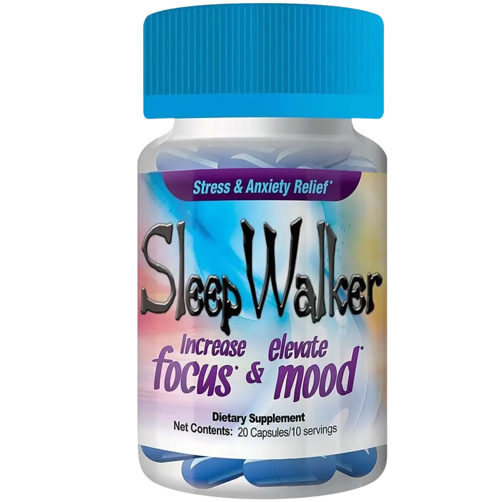 Red Dawn Sleep Walker Capsule Focus Mood Enhancer Full Box 12 Bottles - Dietary Supplement