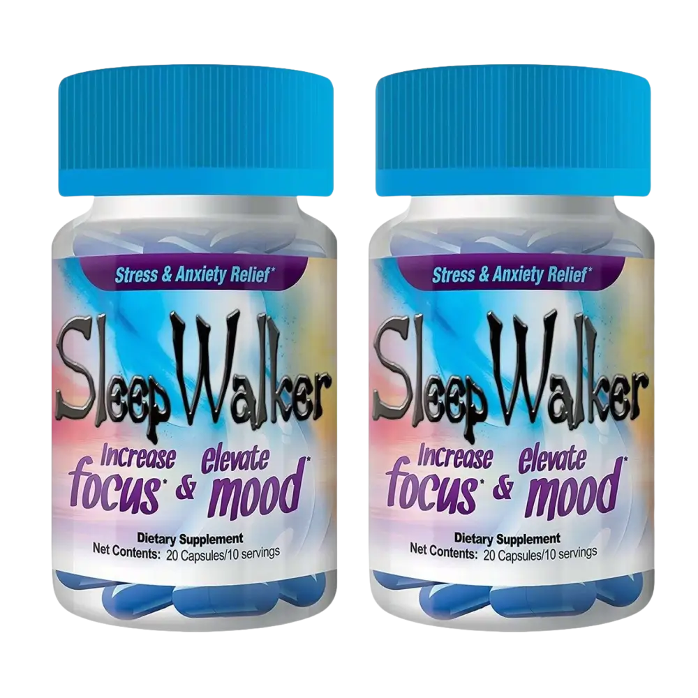 Red Dawn Sleep Walker Capsule Focus Mood Enhancer Full Box 12 Bottles - Dietary Supplement