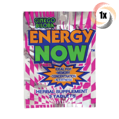 Energy Now Ginkgo Biloba — Herbal Weight / Energy Supplement | 2 Full Boxes (24 Packs × 3 Tablets each)