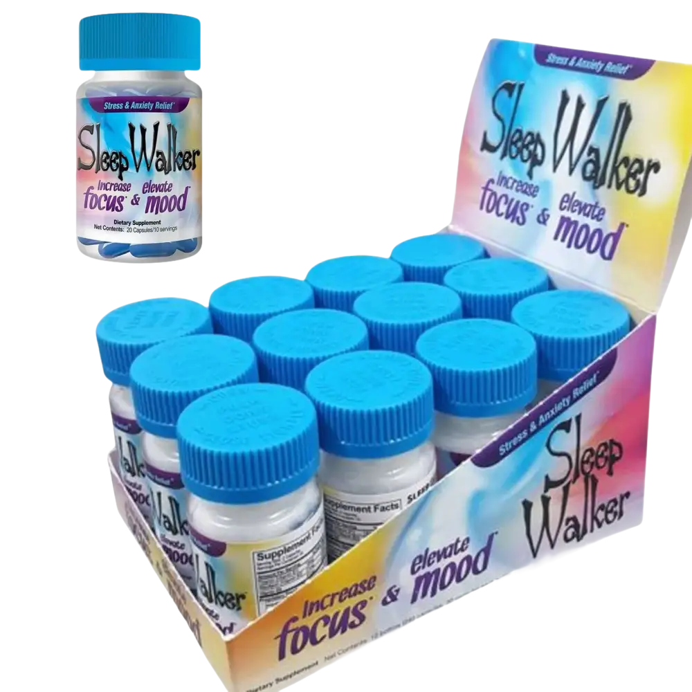 Sleep Walker 60 Capsules 3 Bottles RedXdawn Mood Enhancer Pill Red Dawn - Dietary Supplement