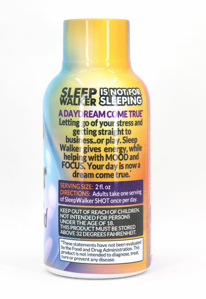 Sleep Walker Original Focus & Mood Support Supplement – 2 fl oz (6 Bottles)