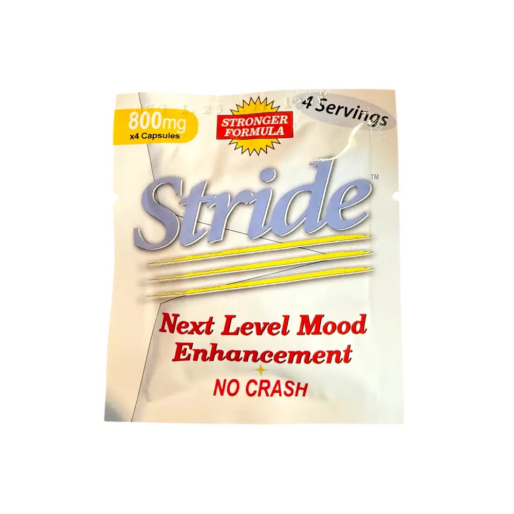 Stride Energy & Focus Capsules – 800mg Formula – 6 Pack (24 Capsules Total) – From Makers of Derall – EXP 02/2027