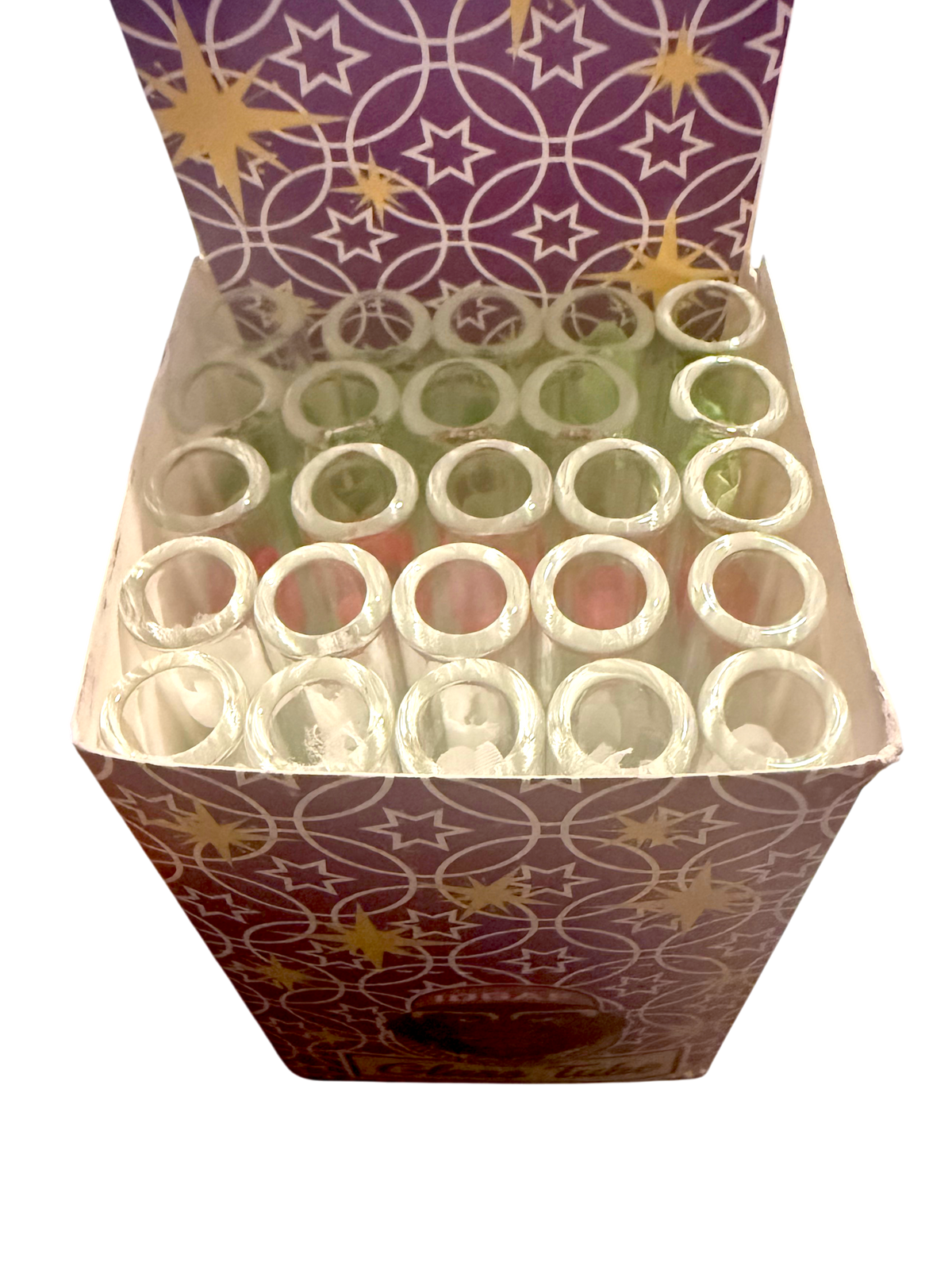 Love Roses Double Wall Thick Hydro Glass Tube – 25pcs (1 Box) Premium Glass Display Roses