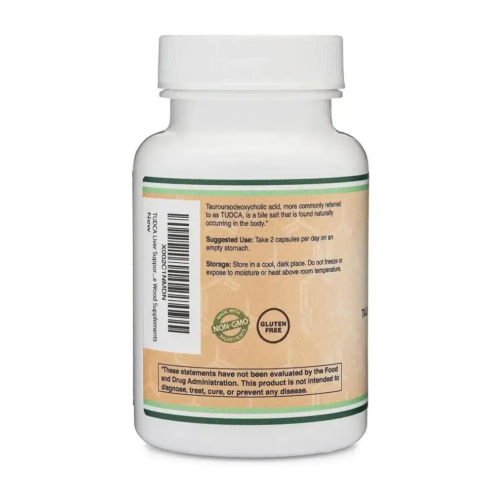 TUDCA (Tauroursodeoxycholic Acid) 500mg – Liver & Eye Health Support – 60 Capsules - Dietary Supplement